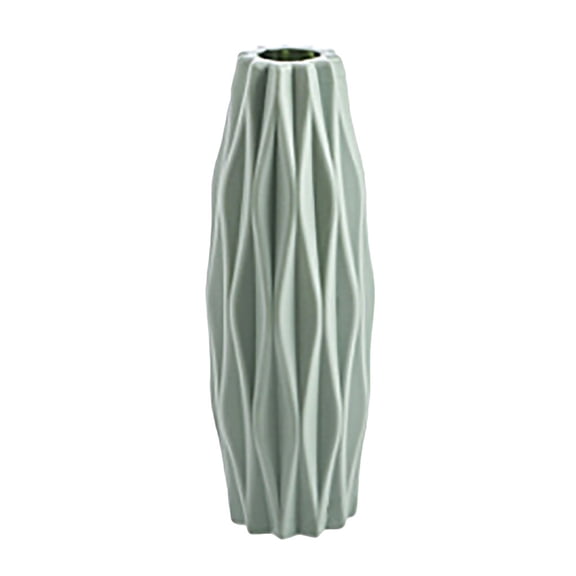 1Pc Plastic Shatterproof Flower Pot Vase, Plastic Vases For Flowers, Study Room Home Wedding Decor, Geometric Finishes, For Dried Or Silk Flowers, Branches Or Others