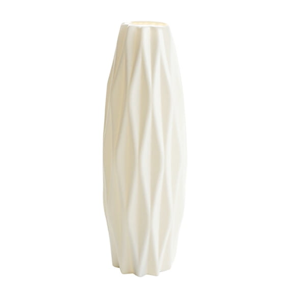 1Pc Plastic Shatterproof Flower Pot Vase, Plastic Vases For Flowers, Study Room Home Wedding Decor, Geometric Finishes, For Dried Or Silk Flowers, Branches Or Others