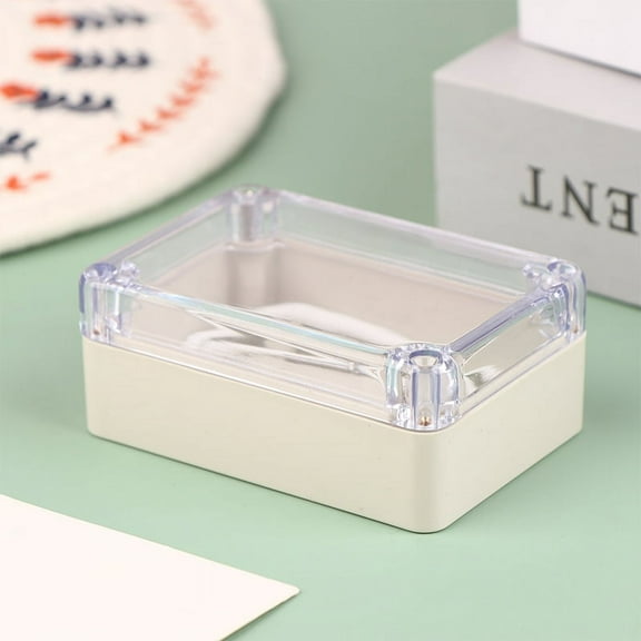 1Pc Plastic Waterproof Transparent Outdoor Alarm Waterproof Box DIY Project Electronic Box Enclosure Security Module Shell