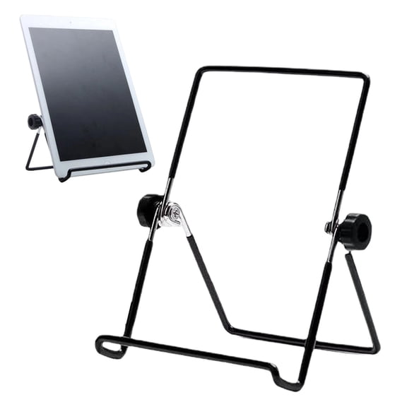 1Pc Plate Stand Easel Picture Frame Stand Adjustable Foldable Tablet Iron Display Holder for Displaying Photos,Plates,Cookbooks,Foldable Multi-Angle Tablet Stand,Universal Adjustable Metal Desk Stand