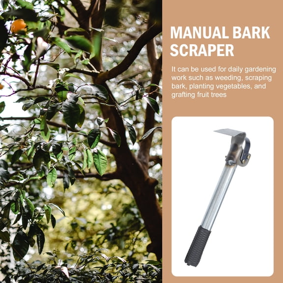 Alasum Gardening Bark Scraper in Plated Silver, Effective for Tree Bark Cutting