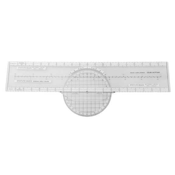 1Pc Plotter Aviation Slide Ruler Aerial Plotter Azimuth Rotation Slide Ruler Navigation Engineering Ruler Flight Computer