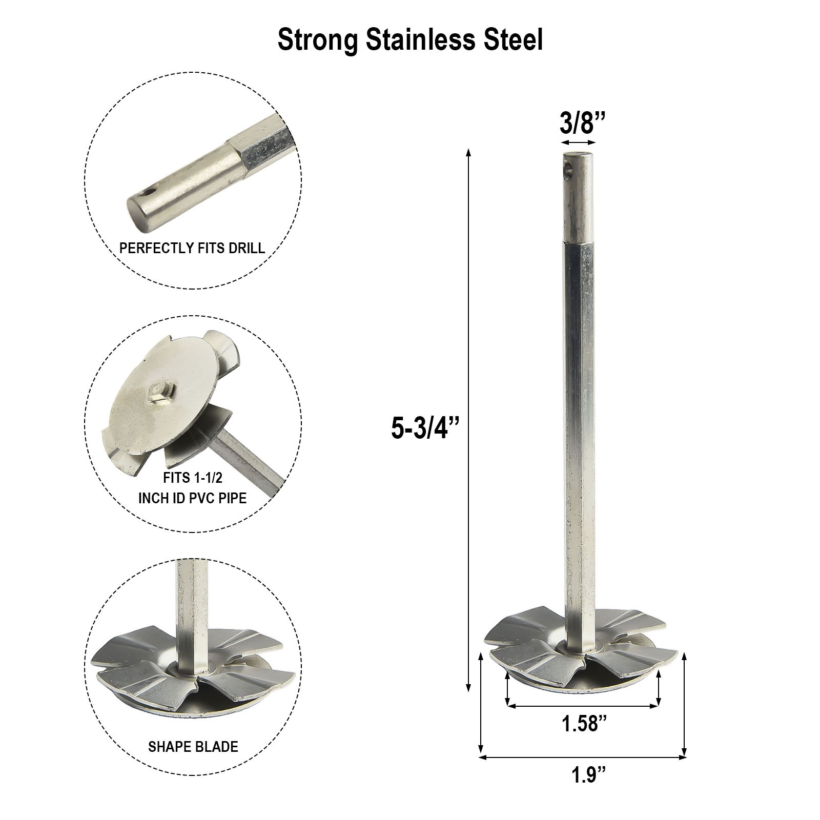 1Pc Plumbing Pvc Fitting Socket Saver Pipe Reamer Tool for Speed Power