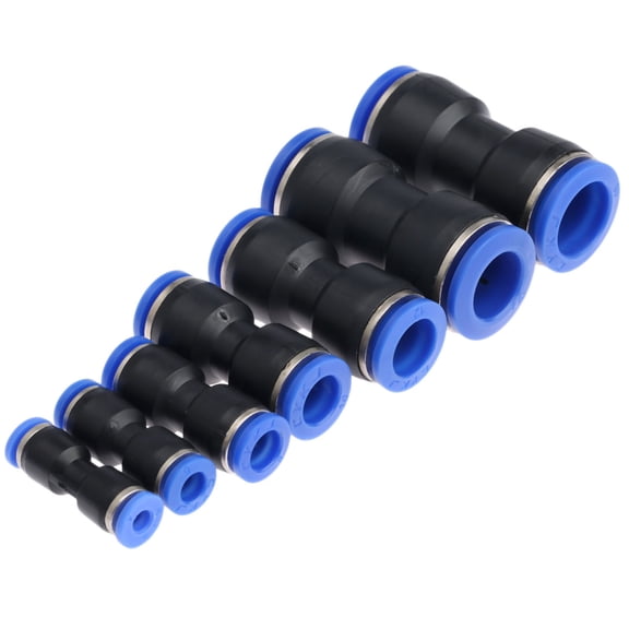1Pc Pneumatic Straight Union Connectors Push In Pneumatic Fittings for Air Water Tube Air Pipe Joint 4/6/8/10mm/12mm/14mm/16mm
