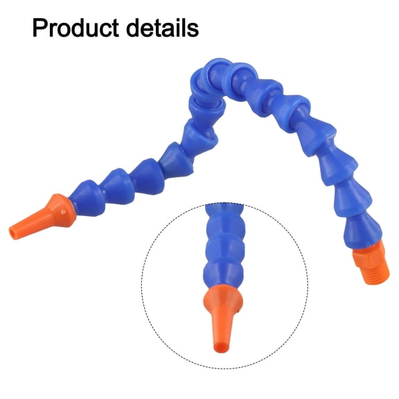 1Pc Pneumatic Tube 1/2 Inch For Bps External Thread Cooling Tube Plastic Flexible Water-Oil Coolant Hose Cnc Machine Tools Switch (Round Mouth) Fangkenuo