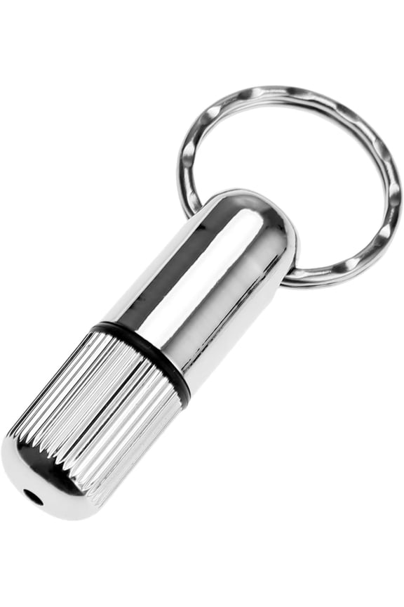 1Pc Pocket Cigar Punch Cutter Blade Keychain with 8mm Hole, Hole Opener Cutting Drill Draw Key Chain Keyring Tool