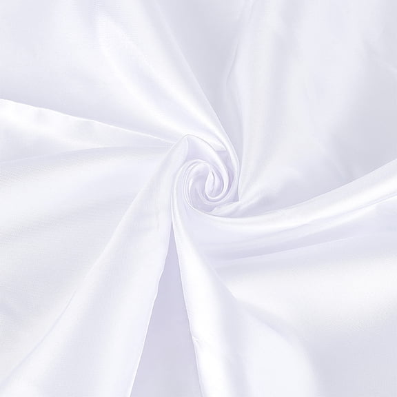 1Pc Polyester Satin Fabric Clothing Accessories White 1500x1500x0.3mm