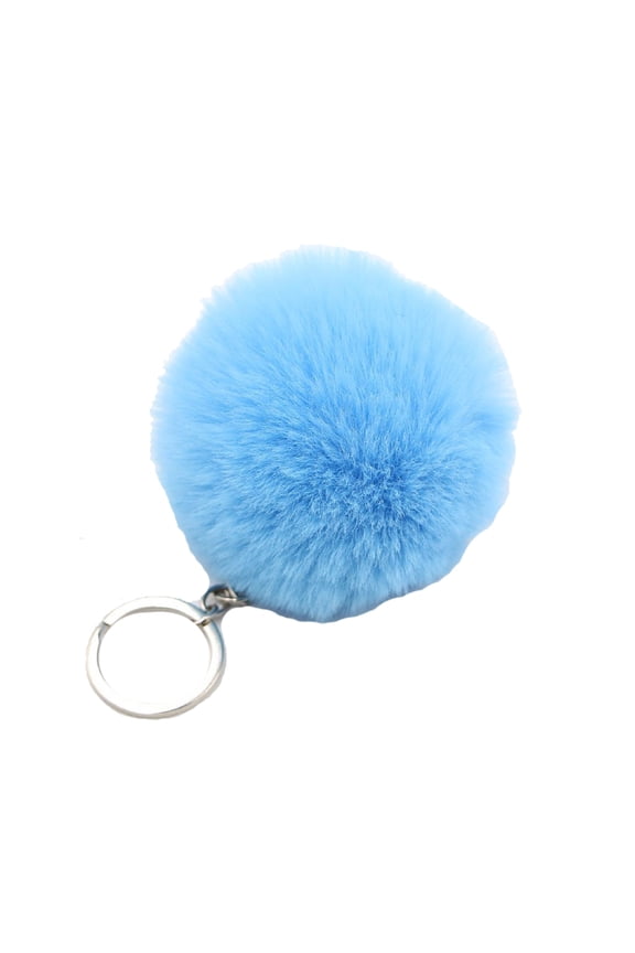 1Pc Pom Poms Keychains Fluffy Pompoms Faux Fur Puff Ball Keyrings for Girls Women Bag Pendant Charm Jewelry Accessories