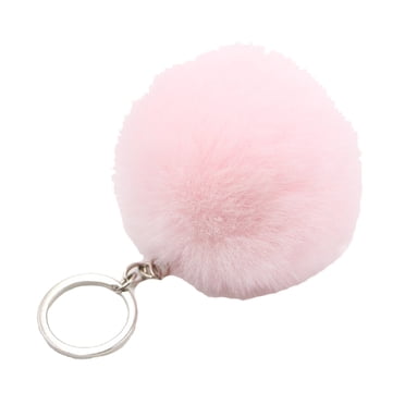 2PCS Reindeer Pom Pom Keychains - Plush Fur Keyrings For Bag Or Car - Christmas Gift Idea 2 thumbnail image
