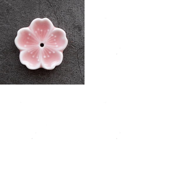 1Pc Porcelain Incense Burners Flower Incense Holders Home Office Teahouse Zen Supplies Indian Red 45x10mm