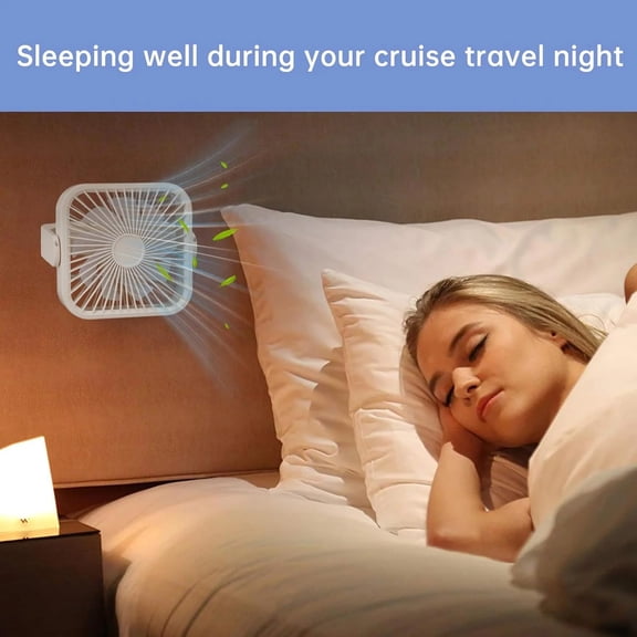 1Pc Portable Magnetic Travel Fan USB Charging 5 Speed Control Compact Travel Cooling Device