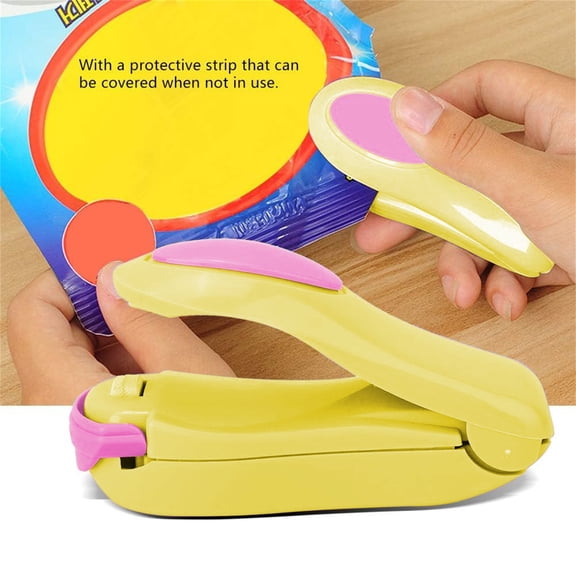 1Pc Portable Sealer Battery-Operated,Plastic Bag Heat Sealer,Small Household Handy Heat Sealing Machine for Plastic Bags Vacuum Air Sealing Food Preservation Food Storage,Chips,Candy,Snack,N