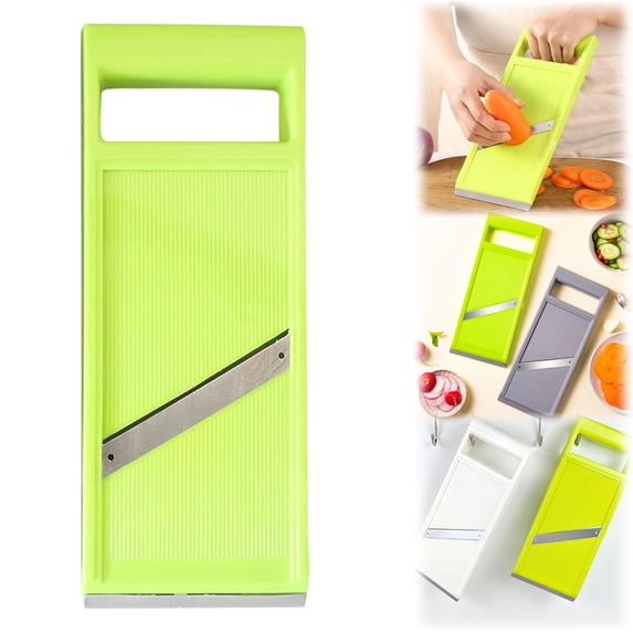 1Pc Portable Vegetable Slicer,Handheld Mandoline Slicer,Vegetable Slicer with Stainless Steel Blade,Slicers Chip Maker for Kitchen,Cucumber Clicer Thin for Fruits,Potatoes,Cheese,Carrots,10.75"x4.2"