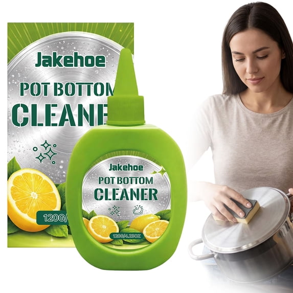 1Pc Pot Bottom Cleaner Pot Bottom Cleaner For Kitchen,Plastic Green