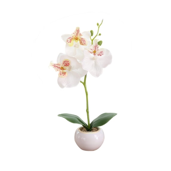 1Pc Potted Artificial Butterfly Orchid Flower Stage Garden Wedding Party Decor