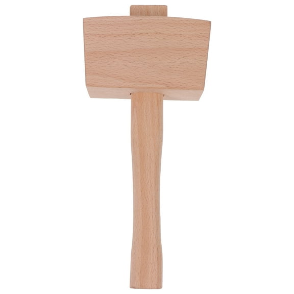 Tineasur 1Pc Assorted Color Wooden Ice Mallet for Kitchen Bar Use with Ergonomic Handle for Easy Crushing