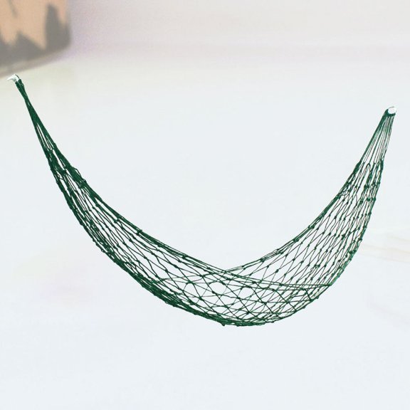 1Pc Premium Polyester Outdoor Hammock Green Portable for Leisure Camping and Mountain
