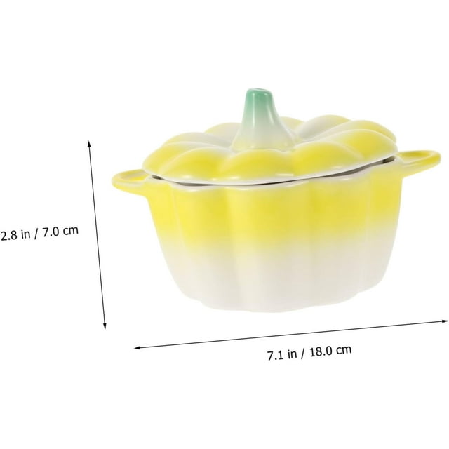 1Pc Pumpkin Baking Bowls Ceramic Dessert Bowl Creative Fruit Bowl