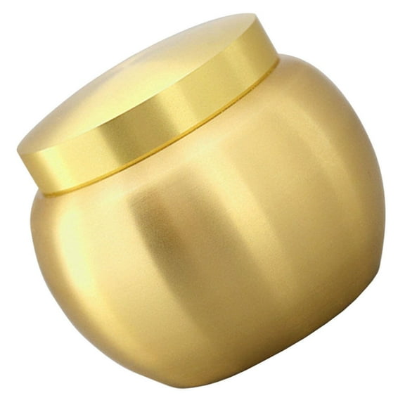 1Pc Pure Copper Powder Pot Mini Tea Ointment Cans Tank-Shaped Can