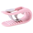thumbnail image 1 of 1Pc Quilt Clip Anti-Slip Camp without Pin Bed Sheet Quilt Hold Clothing Socks Curtain Duvet Clips,No Pin Blanket Fasteners Invisible Cover Clips for Secure Bedding Duvets Grippers(Pink,2.1x1x0.8"), 1 of 9