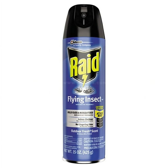 1Pc Raid Flying Insect Killer, 15 oz Aerosol (12 PK)