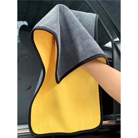 1Pc Random Color Car Washing Towel - Absorbent, Soft, Durable Cleaning Cloth New