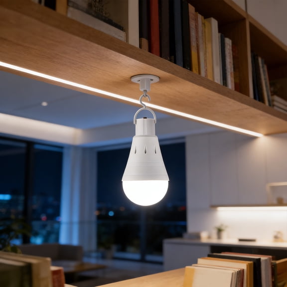 1Pc Rechargeable Emergency Light Bulb Battery Operated Power Outage LED Light Bulbs 9W Hurricane Camping Reading Lighting