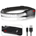 thumbnail image 1 of 1Pc Rechargeable Headlight Flashlight, Bright Motion Sensor LED Headlamp with USB Cable, 5 Modes Waterproof for Outdoor Running, Camping, 1 of 8
