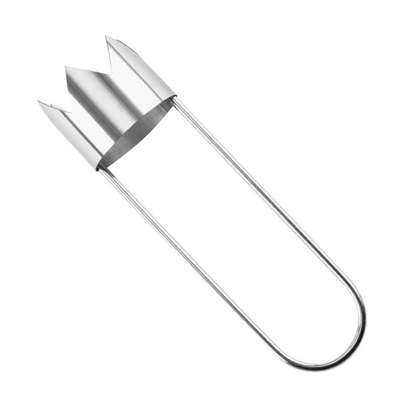 1Pc Red Bell Pepper Seed Corer, Multifunctional Fruit and Vegetable Core Remover Tool, 4.5 Inch Stainless Steel Kitchen Gadgets for Pepper Pineapple Pear Apple Corer Vegetables Fruit,Silver