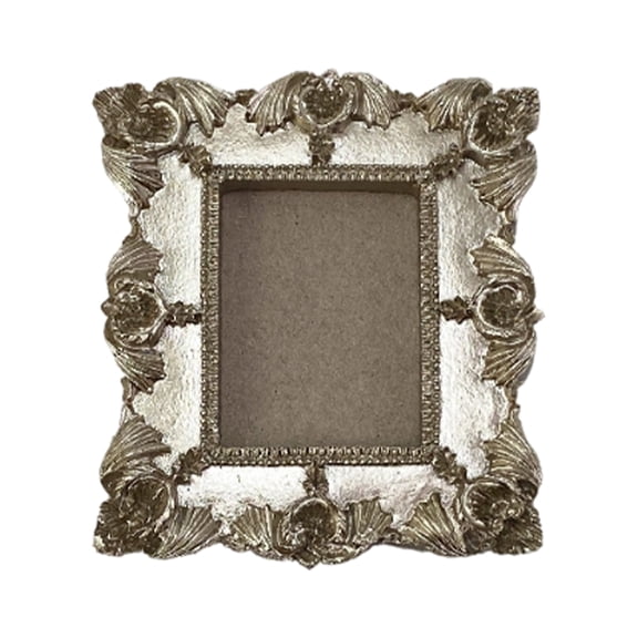 1Pc Refrigerator Magnet Photo Frame, Creative Silver Magnetic Decorative Picture Frame For Home Office, Photo Display & Wall Decoration