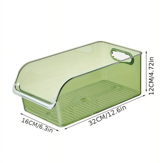 1Pc Refrigerator Storage Box Food-Grade Fresh-Keeping Box Household Vegetable, Fruit and Egg Special Drawer Kitchen Organization