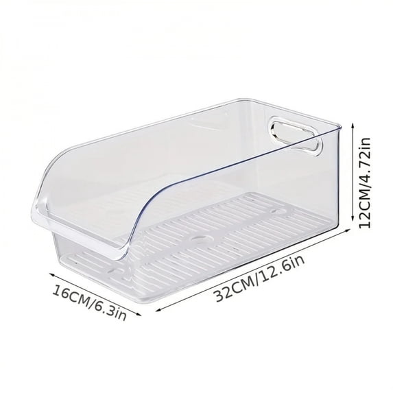 1Pc Refrigerator Storage Box Food-Grade Fresh-Keeping Box Household Vegetable, Fruit and Egg Special Drawer Kitchen Organization