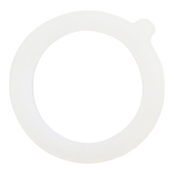 1Pc Replacement Silicone Jar Gaskets, Replacement Silicone Jar Gaskets Airtight Rubber Seals for Canning Jars, Airtight Rubber Seals Rings, Outer Dia 3.7-Inch & Inner Dia 2.6-Inch(White,3.7x3.7")