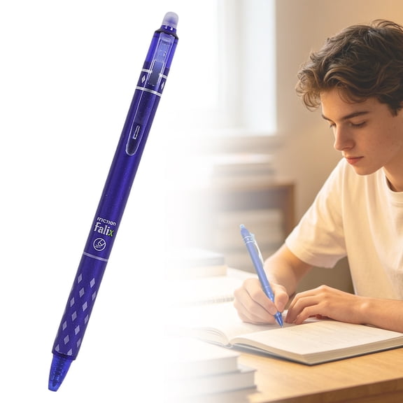 1Pc Retractable Thermally Erasable Gel Pen, Erase Ballpoint, 0.5mm Fine Point Smooth Writing Ink Marker, Anti-Slip Journal Note Pen, Non Smudge Daily Business Office Planning Stationery