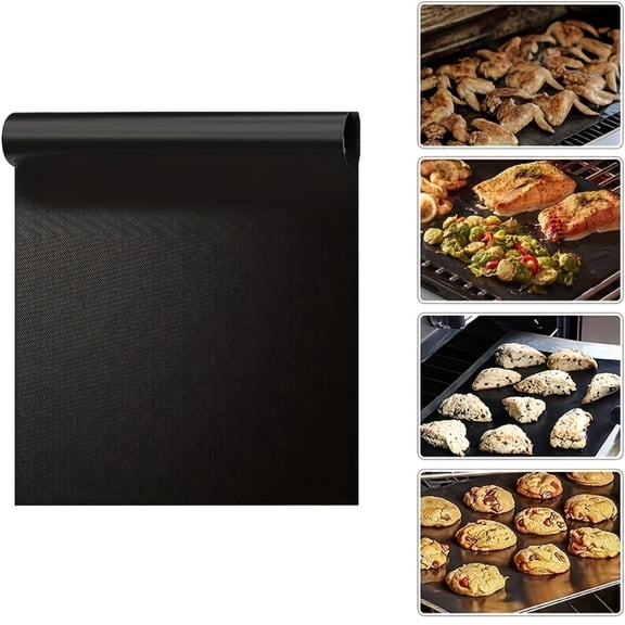 1Pc Reusable Non-Stick Oven Liner, PTFE Heat Resistant Oven Bottom Mat