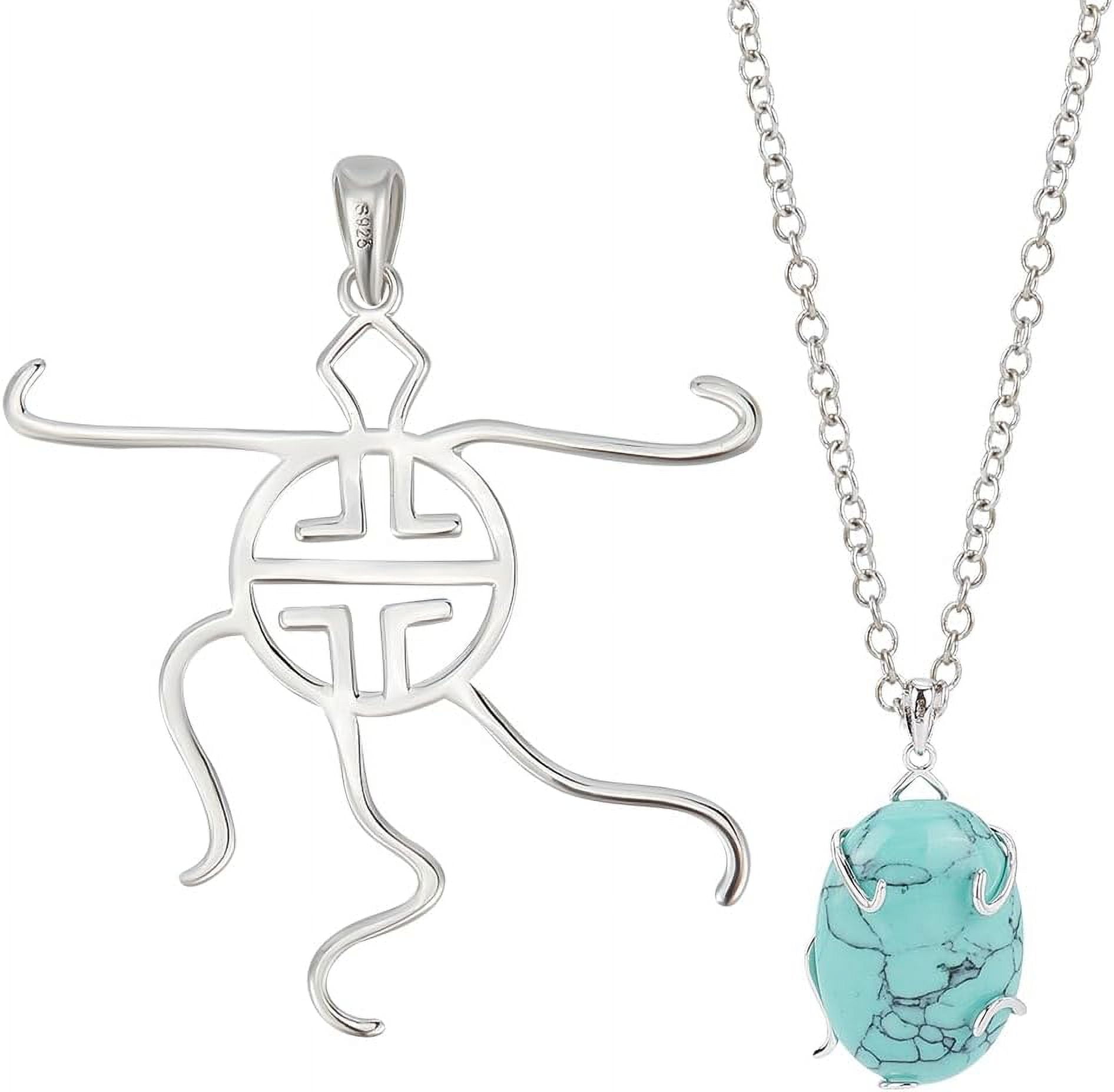 1Pc Rhodium Plated 925 Sterling Silver Prongs Pendant Blank