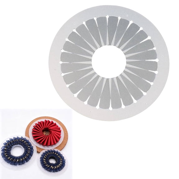 1Pc Rosette Maker Badge Button Ornament,12cm DIY Handmade Ribbon Flower Maker Tool,Clear Plastic Template for Fabric Rosettes, Bows, DIY Crafts（A）