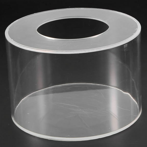 1Pc Round Acrylic Cake Display Board Cake Edge Smoother Scraper Cake Tray DIY Round Decor Cake Refillable Board(A)