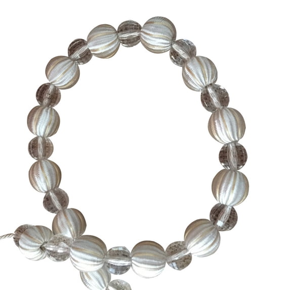 1Pc Round Bead Curtain Tieback - Modern Window Strap Buckle Holder with Faux Crystal Facet Design for Home Decor
