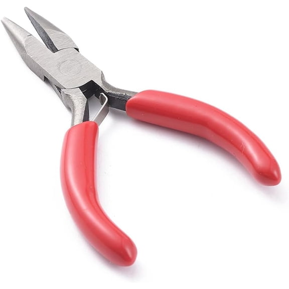 1Pc Round Nose Pliers 3 Inch Jewelry Pliers Red Jewelry Making Tools Mini Carbon Steel Pliers Wire Looping Plier for Beading Jewelry Making and Wire Forming