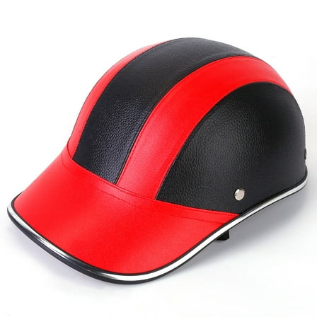 1Pc Safety Bicycle Helmet Adjustable Windproof Bike Helmet Sunshade Baseball Cap Anti-UV Cycling Motorcycle Hat Leather Helmet