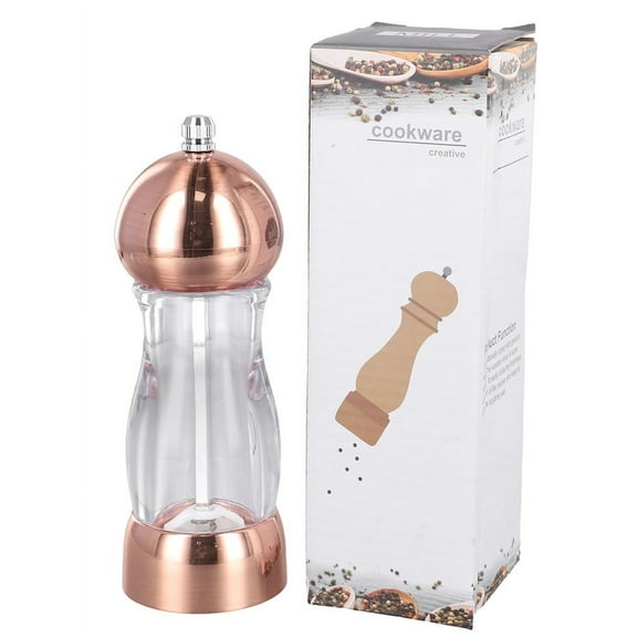 1Pc Salt and Pepper Grinder - Black Pepper, Herb Shakers Mill Refillable Manual - Fits in Home, Kitchen, Barbecue
