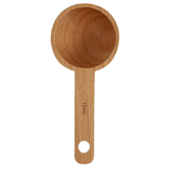 1Pc Scoop Practical Wooden Spoon Simple Measuring Tool