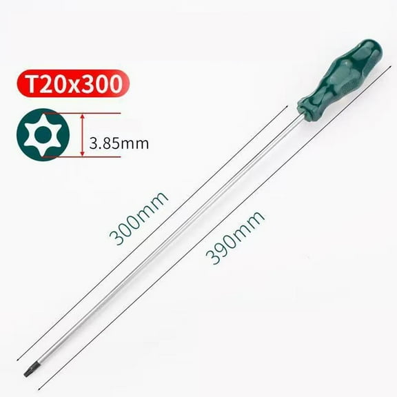 1Pc Screwdriver For Torx Screwdriver Magnetic Lengthened Screw Drive Repair T10/T15/T25/T27 Extra Long 400Mm/15.7In Screwdriver T20