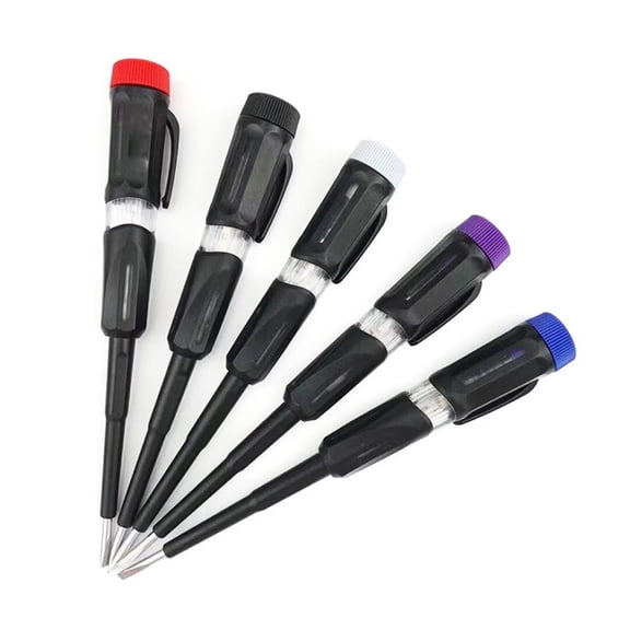1Pc Screwdriver Test Pen Dual Purpose Line Detection Electrician Test Live Wire Electrician Testing The Neutral and Live Wires Black Fangkenuo