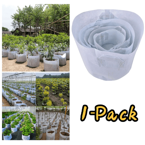 1Pc Seedling Plants Nursery Bags, Organic Biodegradable Grow Bag Fabric Eco-Friendly Ventilate Growing Planting Bags