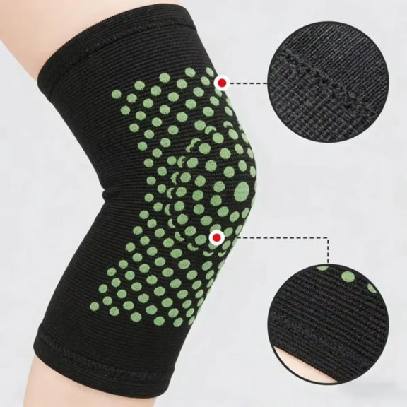 1Pc Self-Heating Moxa Knee Brace, Extended Warm Latex Knee Support for Daily Comfort