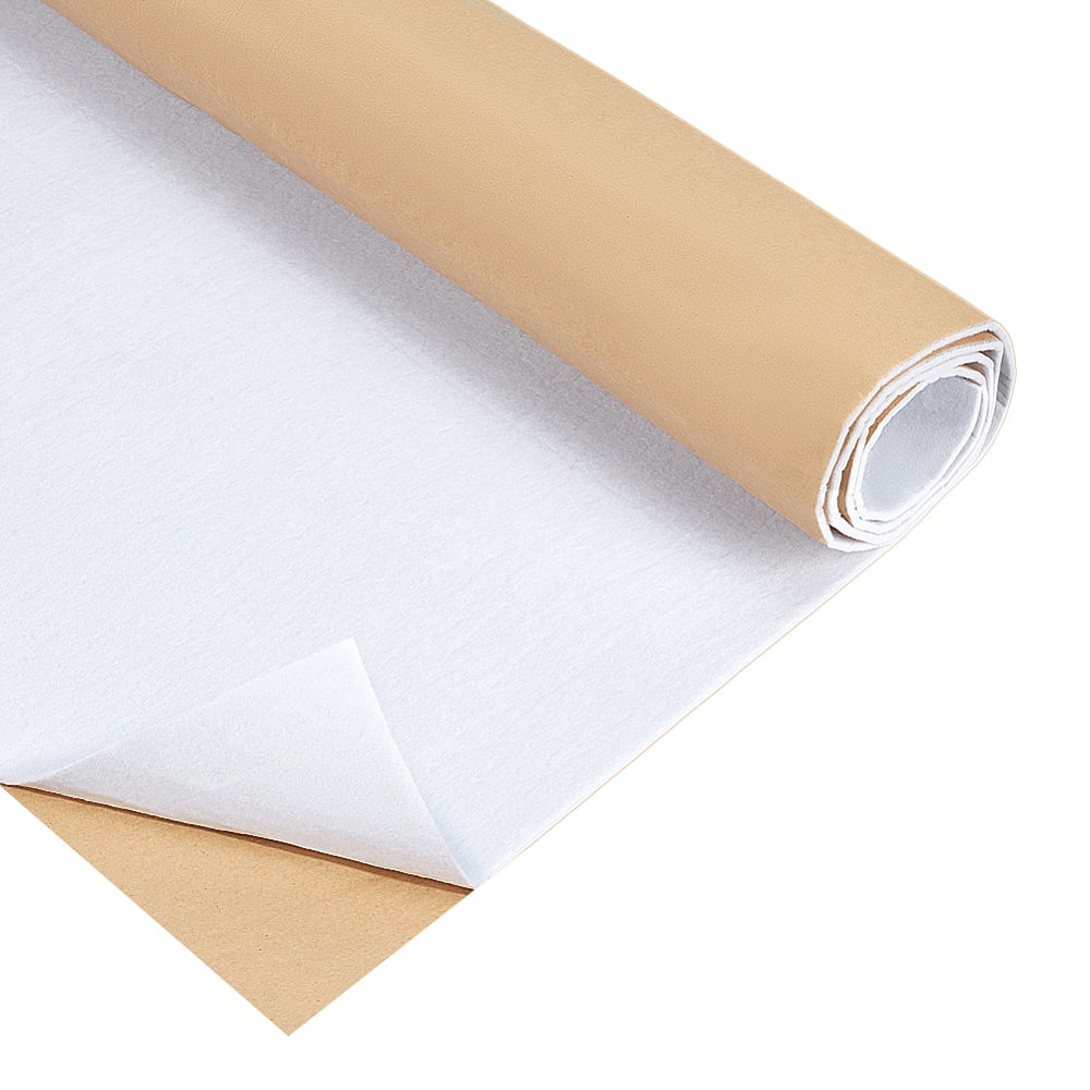 1Pc Self-adhesive Cotton Fabric DIY Craft Supplies Rectangle White 494x1043x2.5mm DIY