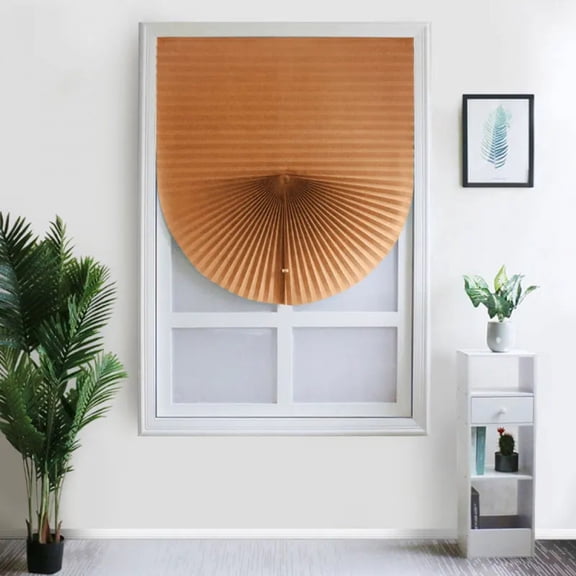 1Pc Self-adhesive Pleated Blinds Bathroom Balcony Shades Half Blackout Windows Curtains for Bedroom Living Room Balcony