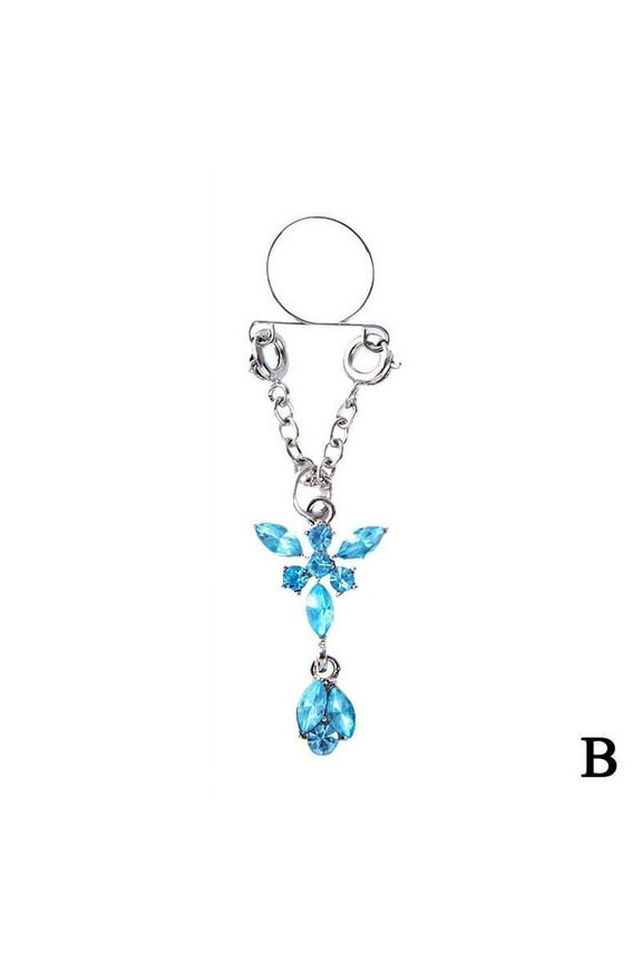 1Pc Sexy Non Pierced Clip On Fake Nipple Ring Body Sale Jewelry C3G8